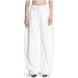 Monot, Dames, Jeans, Wit, Maat: 2XS Denim,