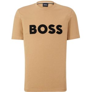 Hugo, Heren, Tops, Beige, Maat: S Katoen,