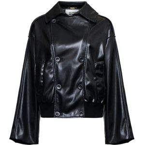 Silvian Heach, Dames, Jassen, Zwart, Maat: 2XS