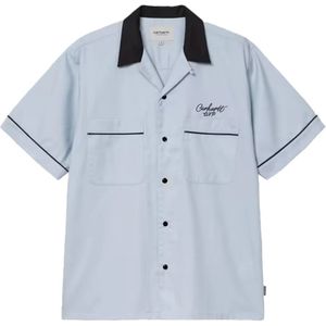 Carhartt Wip, Heren, Overhemden, Blauw, Maat: S