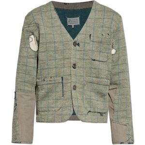 Maison Margiela, Heren, Truien, Groen, Maat: M Katoen,