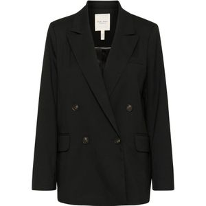 Part Two - Blazer - Zwart - Katoen - Losse Pasvorm
