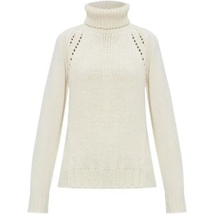 Fabiana Filippi, Dames, Truien, Beige, Maat: XS Wol,