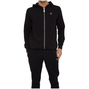 Philipp Plein, Heren, Sweatshirts & Hoodies, Zwart, Maat: S Katoen,