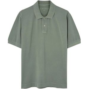 Circolo 1901, Heren, Tops, Groen, Maat: L Piqué,