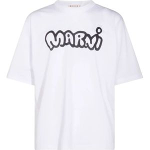 Marni, Heren, Tops, Wit, Maat: XL Denim,