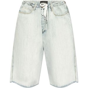 Balenciaga, Heren, Korte broeken, Blauw, Maat: W30 Denim,