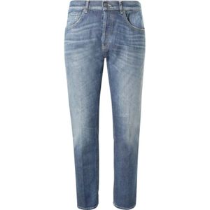 Dondup, Heren, Jeans, Blauw, Maat: W33 Denim,