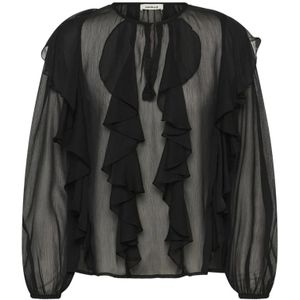 Soaked in Luxury, Dames, Blouses & Shirts, Zwart, Maat: L