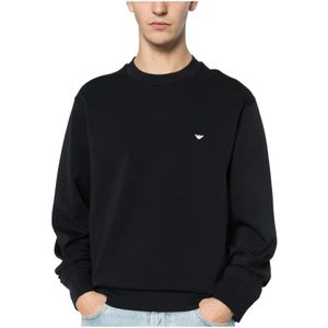 Emporio Armani, Heren, Sweatshirts & Hoodies, Blauw, Maat: XL