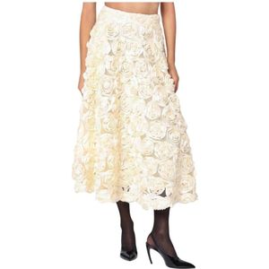 Rotate Birger Christensen, Dames, Rokken, Wit, Maat: 2XS Poliester,