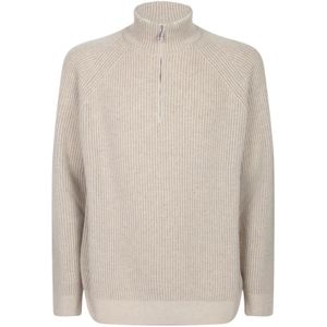 Incotex, Heren, Truien, Beige, Maat: M Kasjmier,