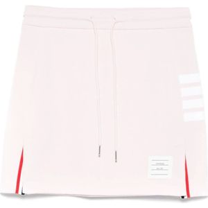 Thom Browne, Dames, Rokken, Roze, Maat: 2XS Katoen,