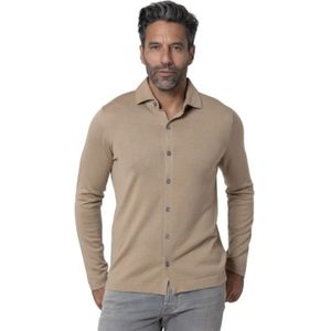 Gran Sasso, Heren, Overhemden, Bruin, Maat: L