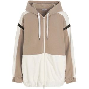 Brunello Cucinelli, Dames, Jassen, Bruin, Maat: M