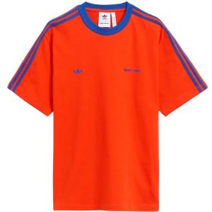 Adidas, Heren, Tops, Oranje, Maat: M Katoen,