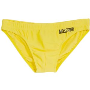 Moschino, Heren, Badkleding, Geel, Maat: L Polyamide,