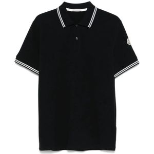 Moncler, Heren, Tops, Blauw, Maat: M Katoen,