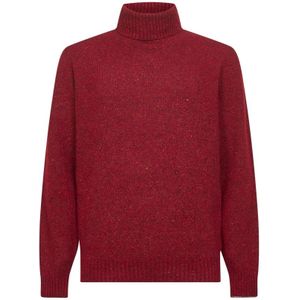Brunello Cucinelli, Heren, Truien, Rood, Maat: M Katoen,