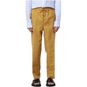 Etro, Heren, Broeken, Geel, Maat: L Linnen,