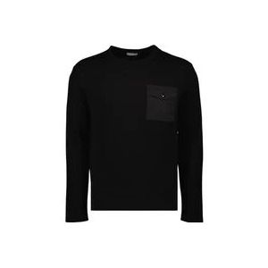 Moncler Zak Crewneck Sweatshirt , Black , Heren , Maat: XL