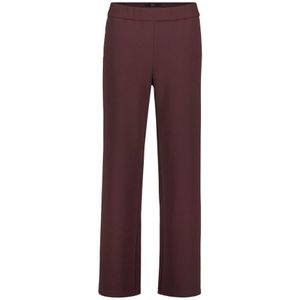 Zero - Rechte Broek - Rood - Dames - Polyester - Elastische Tailleband