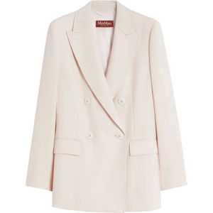 Max Mara Studio, Dames, Jassen, Roze, Maat: M Wol,
