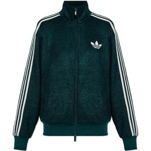 Adidas Originals, Dames, Sweatshirts & Hoodies, Groen, Maat: M Velours,