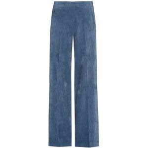 Marie Méro, Dames, Broeken, Blauw, Maat: 3XL Corduroy,