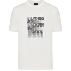 Emporio Armani, Heren, Tops, Wit, Maat: 2XL