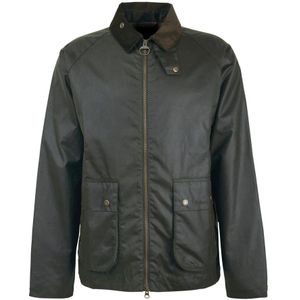 Barbour, Heren, Jassen, Groen, Maat: S Leer,