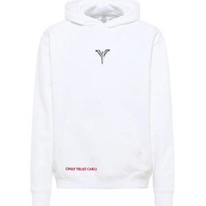 Carlo Colucci, Heren, Sweatshirts & Hoodies, Wit, Maat: XS Katoen,