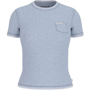 Guess, Dames, Tops, Blauw, Maat: XS Katoen,