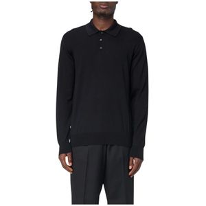 Golden Goose - Virgin Wool Polo Shirt - Zwart - Heren