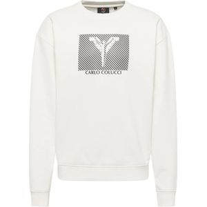 Carlo Colucci - Oversize Sweatshirt - Wit - Heren
