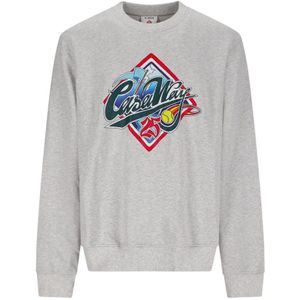 Casablanca, Heren, Sweatshirts & Hoodies, Grijs, Maat: M