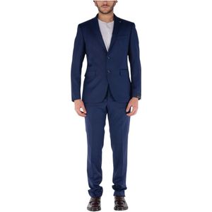 Tagliatore, Heren, Pakken, Blauw, Maat: XL