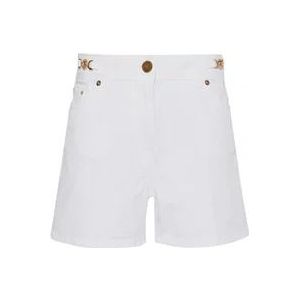 Versace Zachte Denim Shorts , White , Dames , Maat: W27