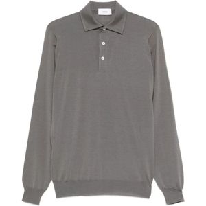 Lardini, Heren, Tops, Grijs, Maat: S Wol,