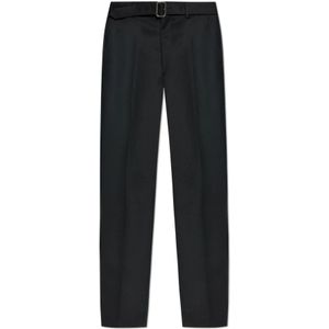 MM6 Maison Margiela, Heren, Broeken, Zwart, Maat: L Wol,