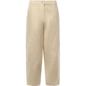 Pinko, Dames, Broeken, Beige, Maat: 3XS Katoen,