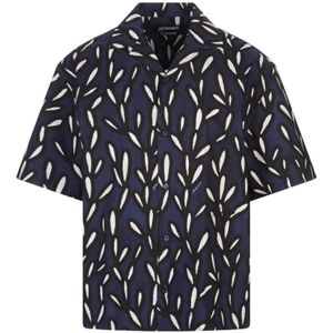 Jacquemus, Heren, Overhemden, Blauw, Maat: S Katoen,