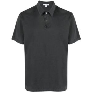 James Perse, Heren, Tops, Grijs, Maat: S Katoen,