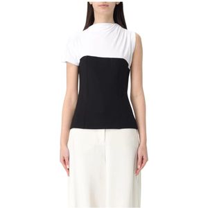 Karl Lagerfeld, Dames, Tops, Wit, Maat: L