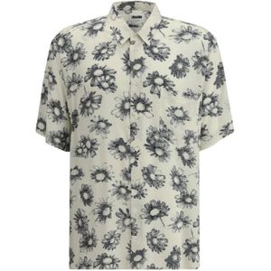 Magliano - Matrix - Overhemd - Bloemenpatroon - Korte Mouwen