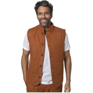 Gran Sasso, Heren, Jassen, Bruin, Maat: M Linnen,