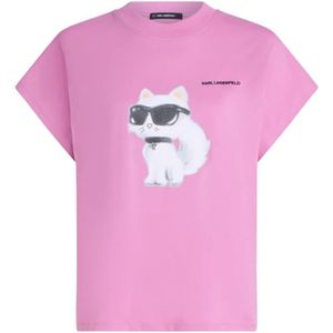 Karl Lagerfeld Shirt  nude / eosine / zwart / wit