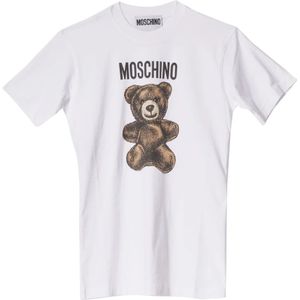 Moschino, Dames, Tops, Wit, Maat: XS Katoen,