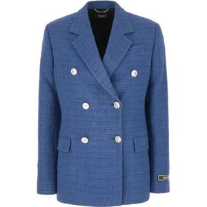 Versace, Dames, Jassen, Blauw, Maat: XS Katoen,