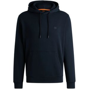 Boss Orange, Heren, Sweatshirts & Hoodies, Blauw, Maat: S